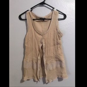 Tan top from Anne Klein